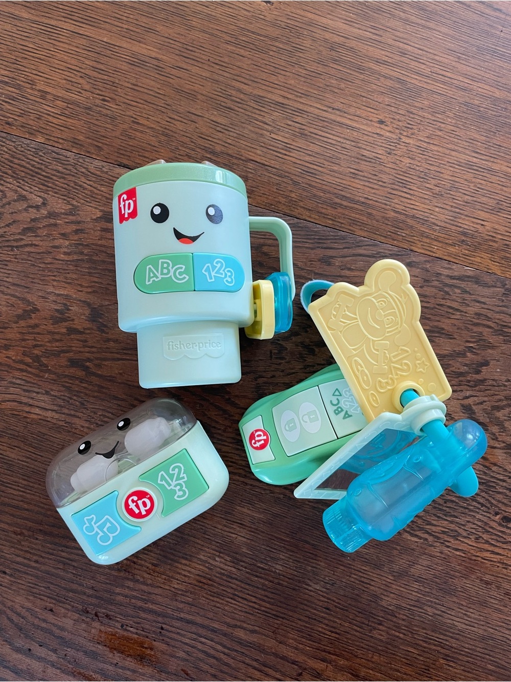 Fisher-Price Light Green & Teal ABC 1-2-3 Interactive Learning Toy Set